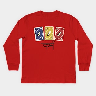 Karma Hindi Uno Cards Kids Long Sleeve T-Shirt